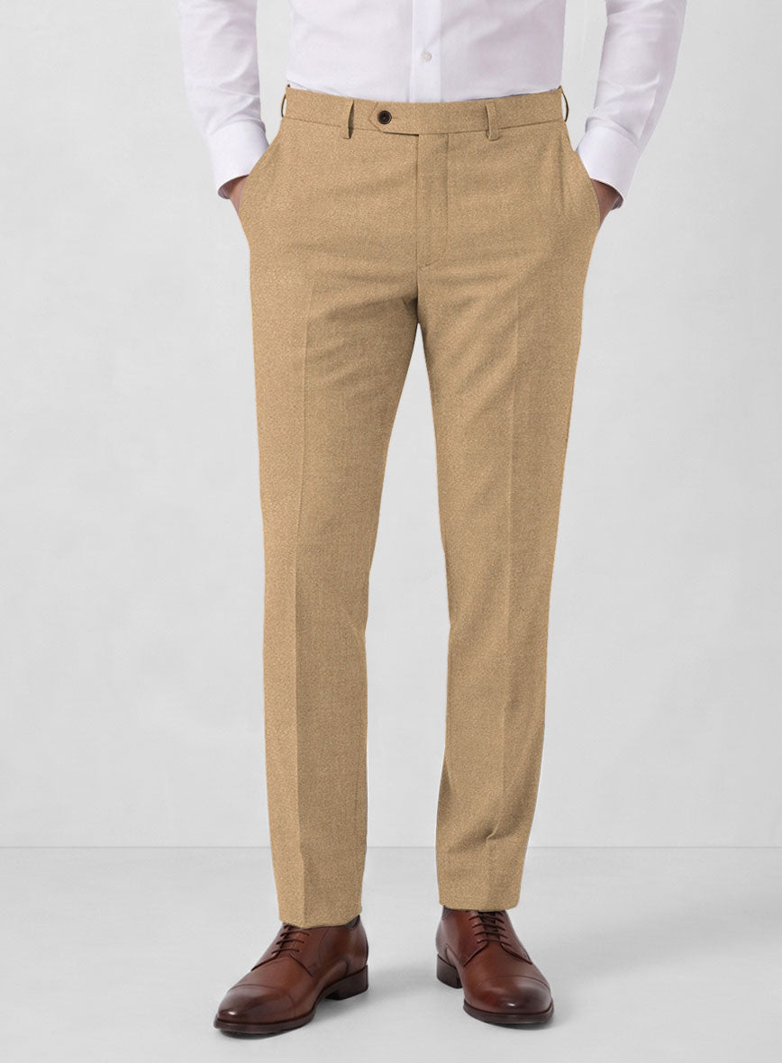 Italian Turna Khaki Flannel Suit - StudioSuits