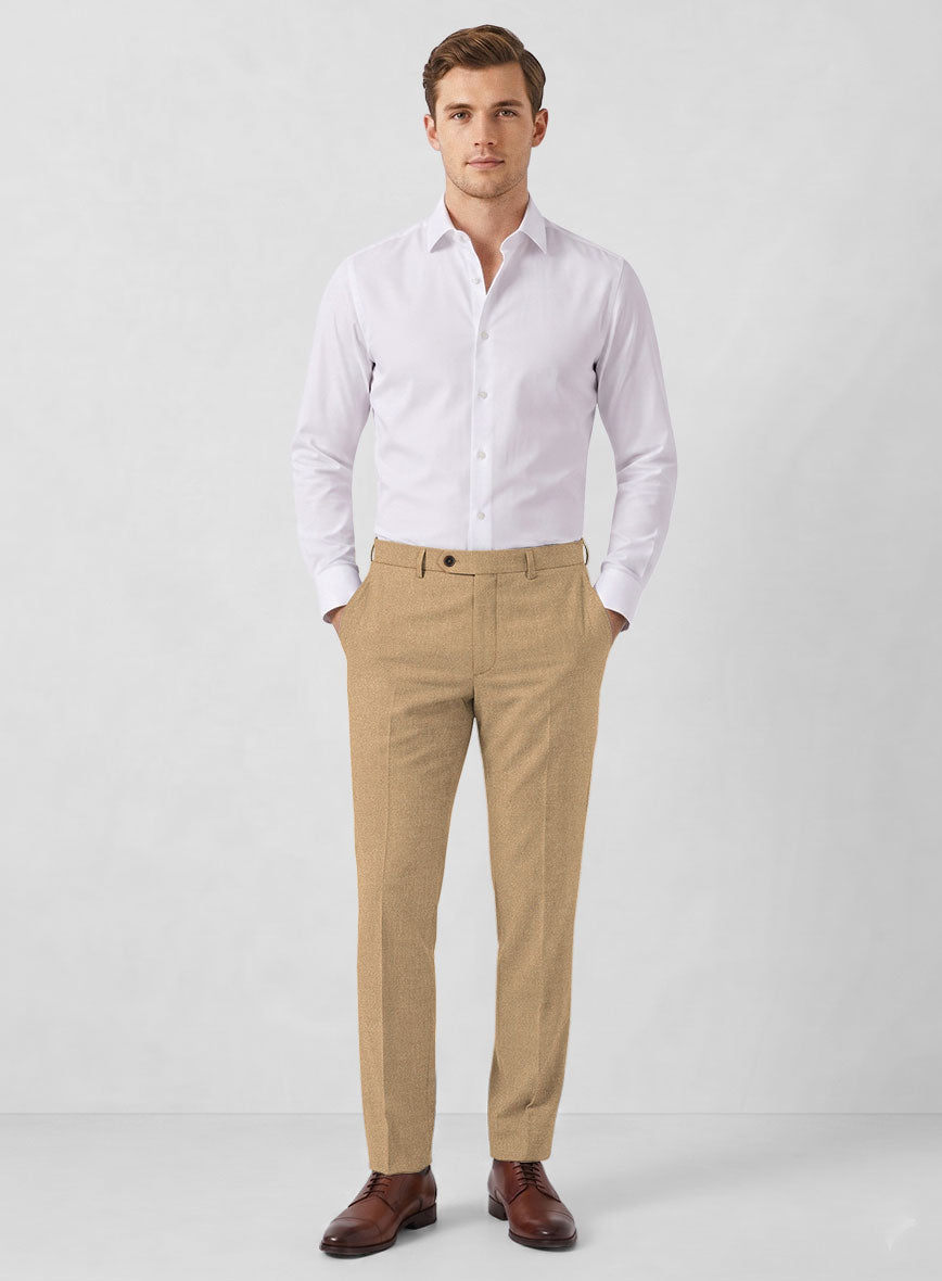 Italian Turna Khaki Flannel Suit - StudioSuits