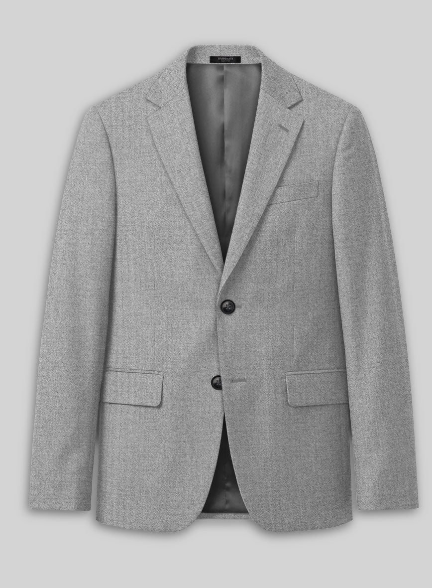 Italian Turna Light Gray Flannel Suit - StudioSuits