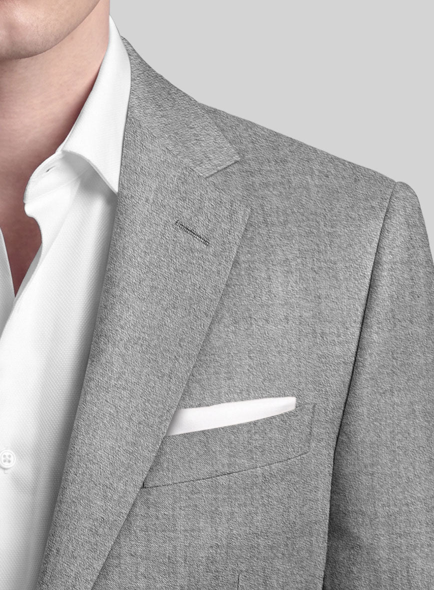 Italian Turna Light Gray Flannel Suit - StudioSuits