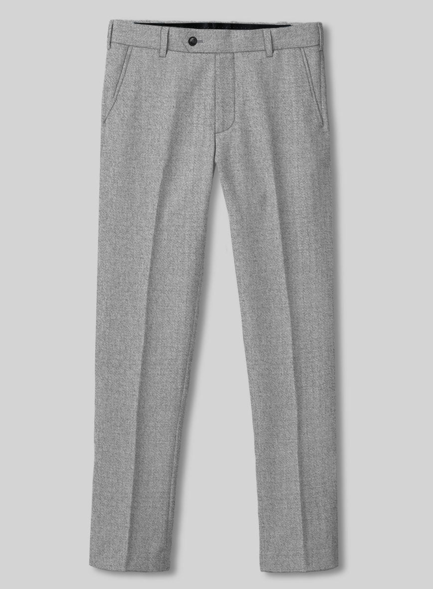 Italian Turna Light Gray Flannel Suit - StudioSuits