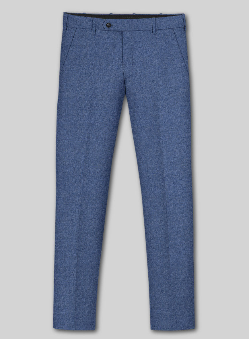 Italian Turna Paris Blue Flannel Suit - StudioSuits