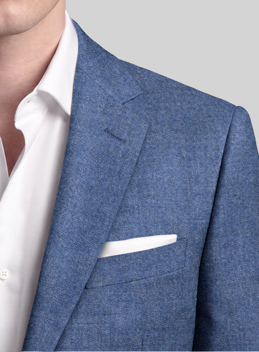 Italian Turna Paris Blue Flannel Suit - StudioSuits