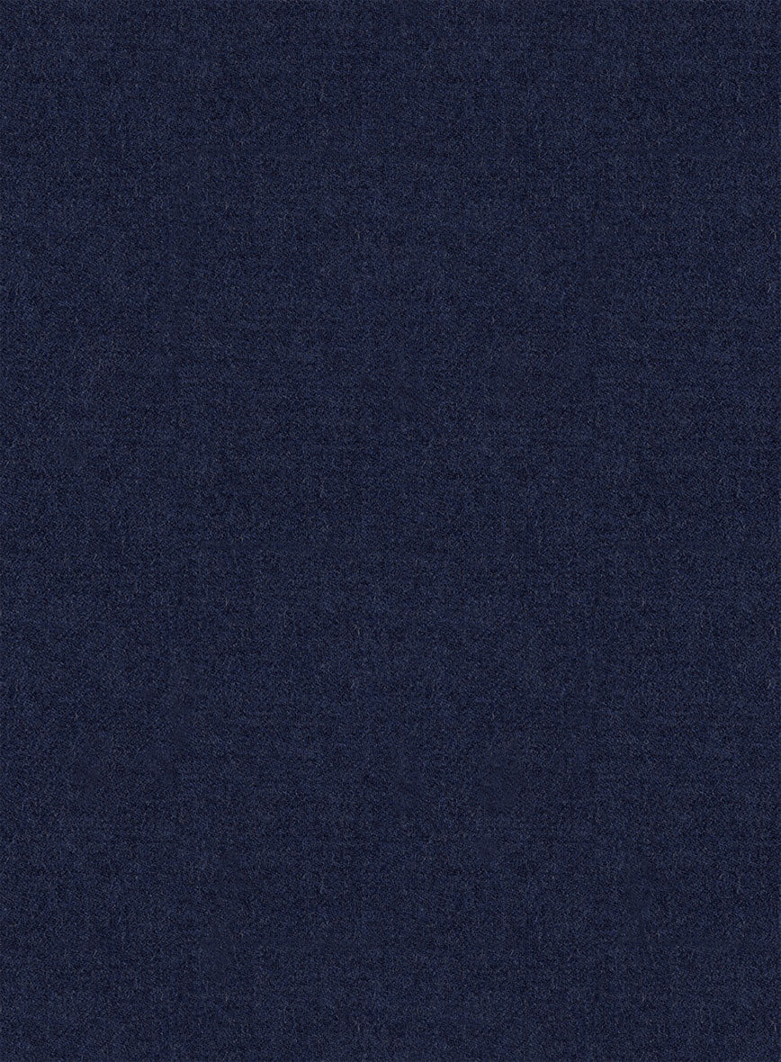 Italian Turna Royal Blue Flannel Jacket - StudioSuits