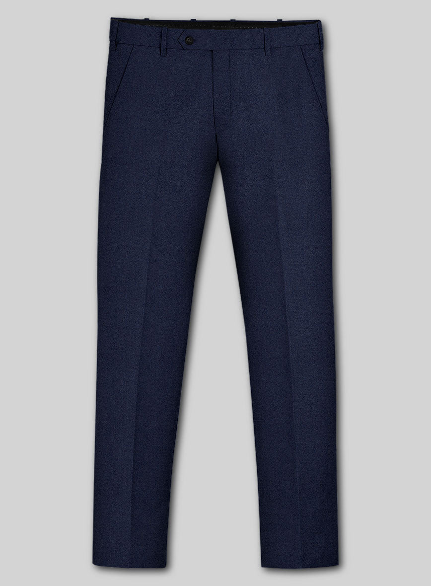 Italian Turna Royal Blue Flannel Suit - StudioSuits