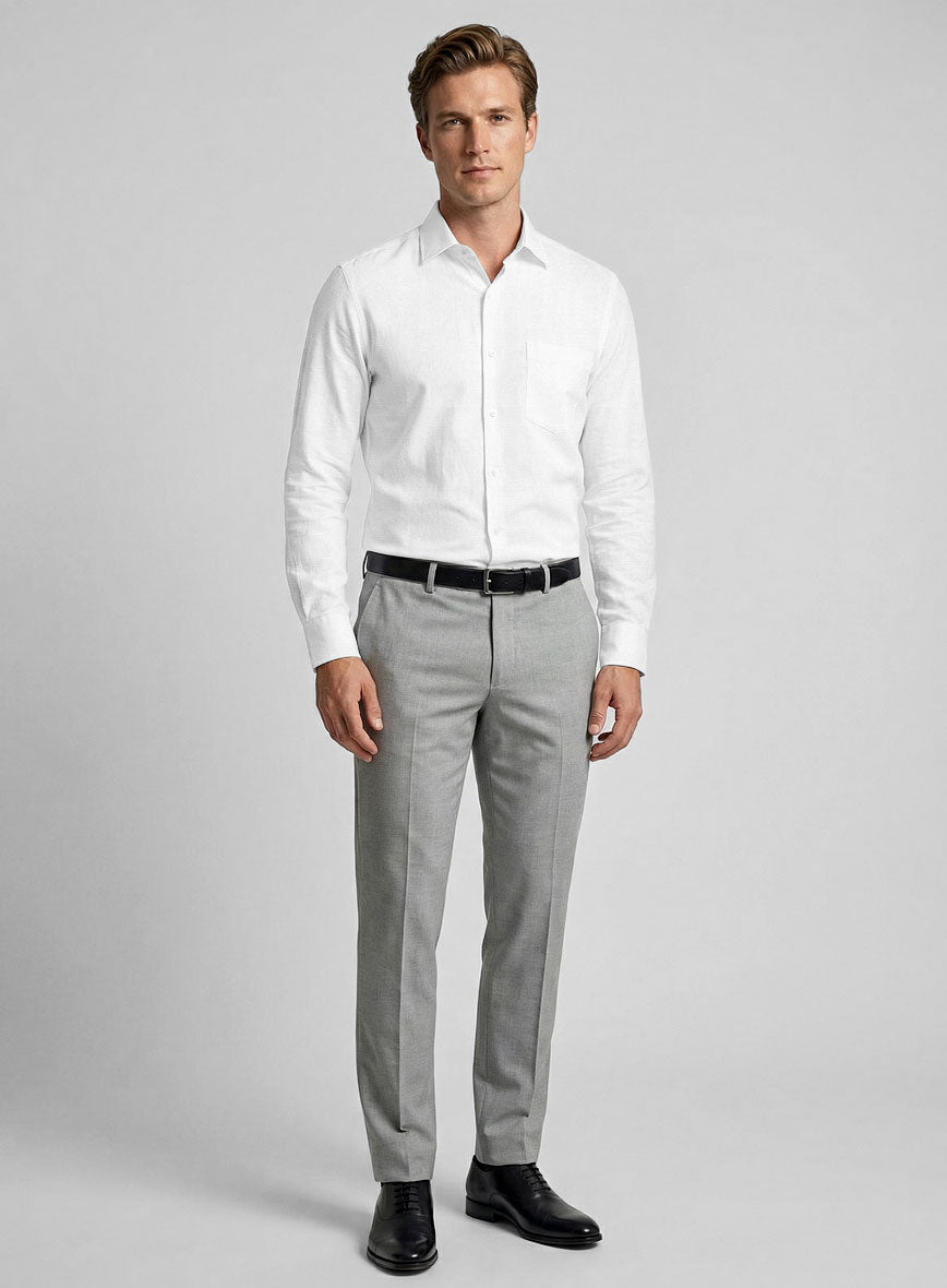 Italian Alba White Shirt - StudioSuits