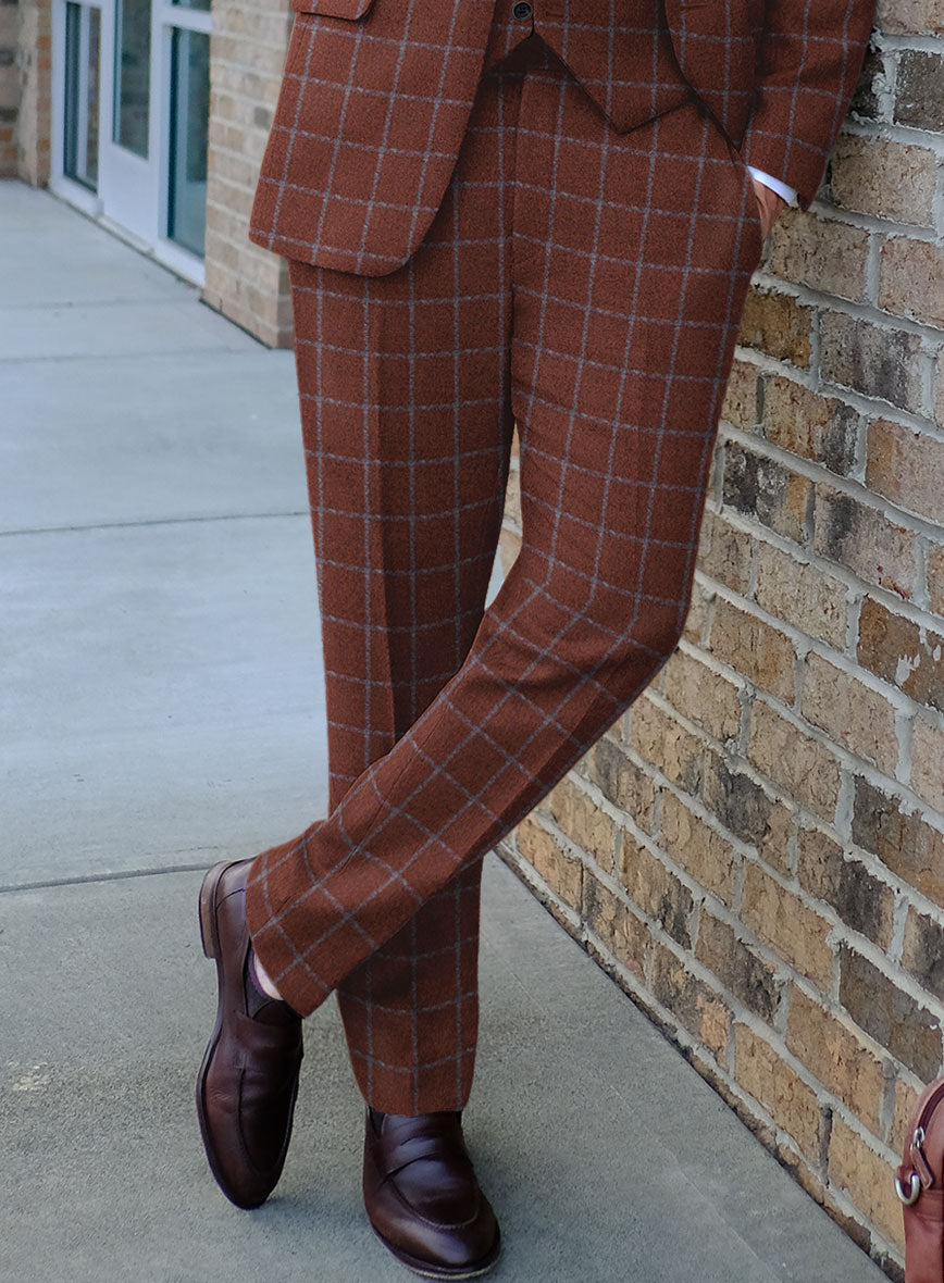 Italian Alonxi Checks Tweed Pants - StudioSuits
