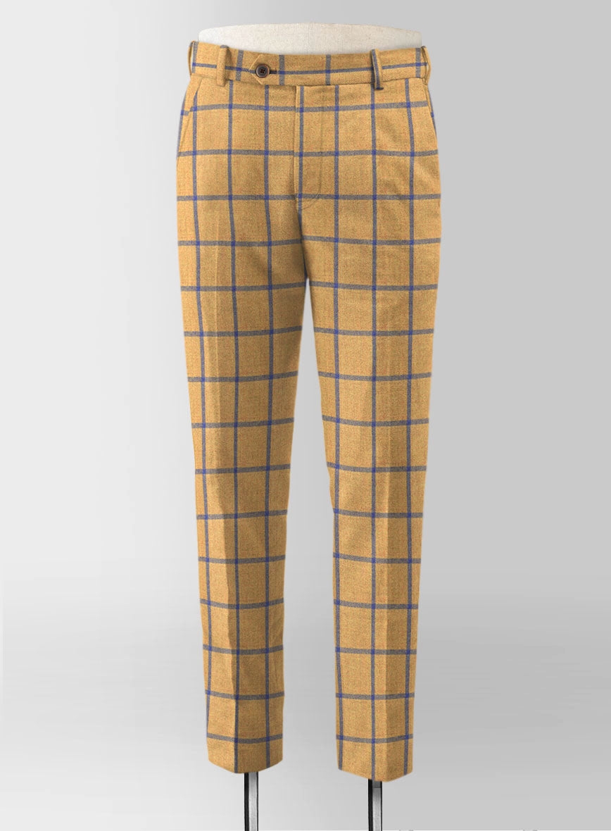 Italian Alter Checks Tweed Pants - StudioSuits