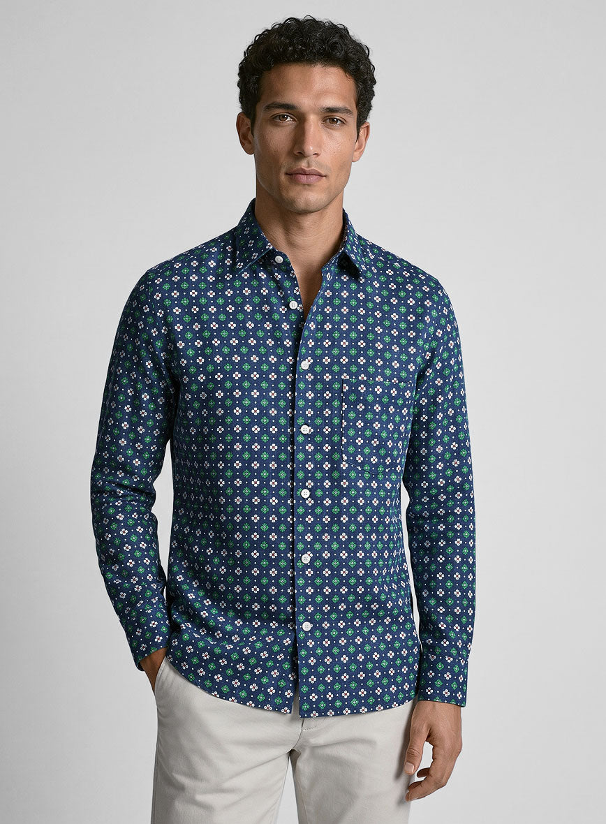 Italian Angelo Summer Linen Shirt - StudioSuits