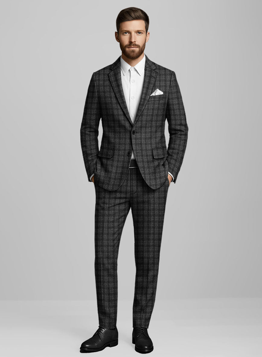 Italian Ashford Check Tweed Suit - StudioSuits