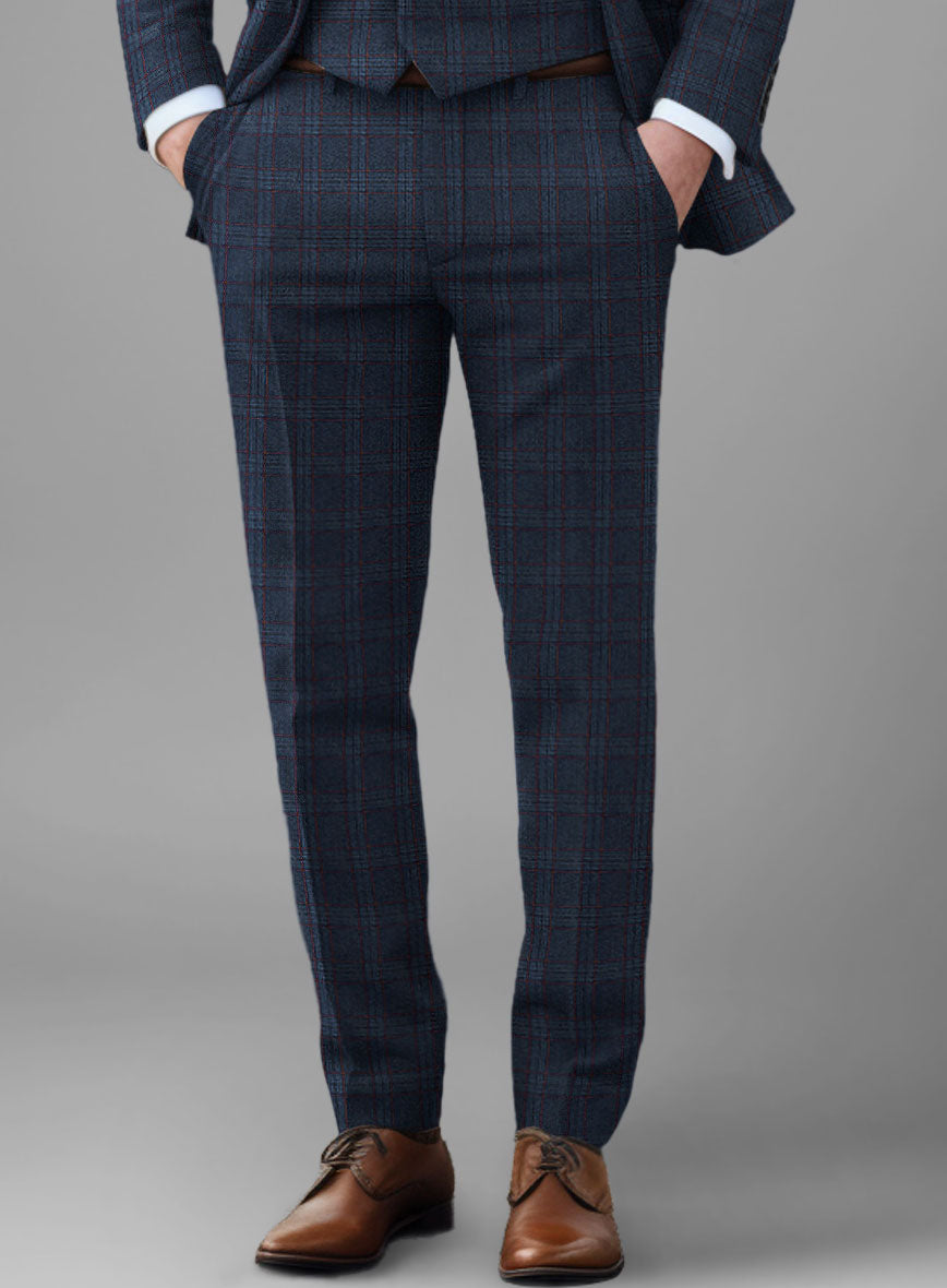 Italian Atessia Check Tweed Pants - StudioSuits