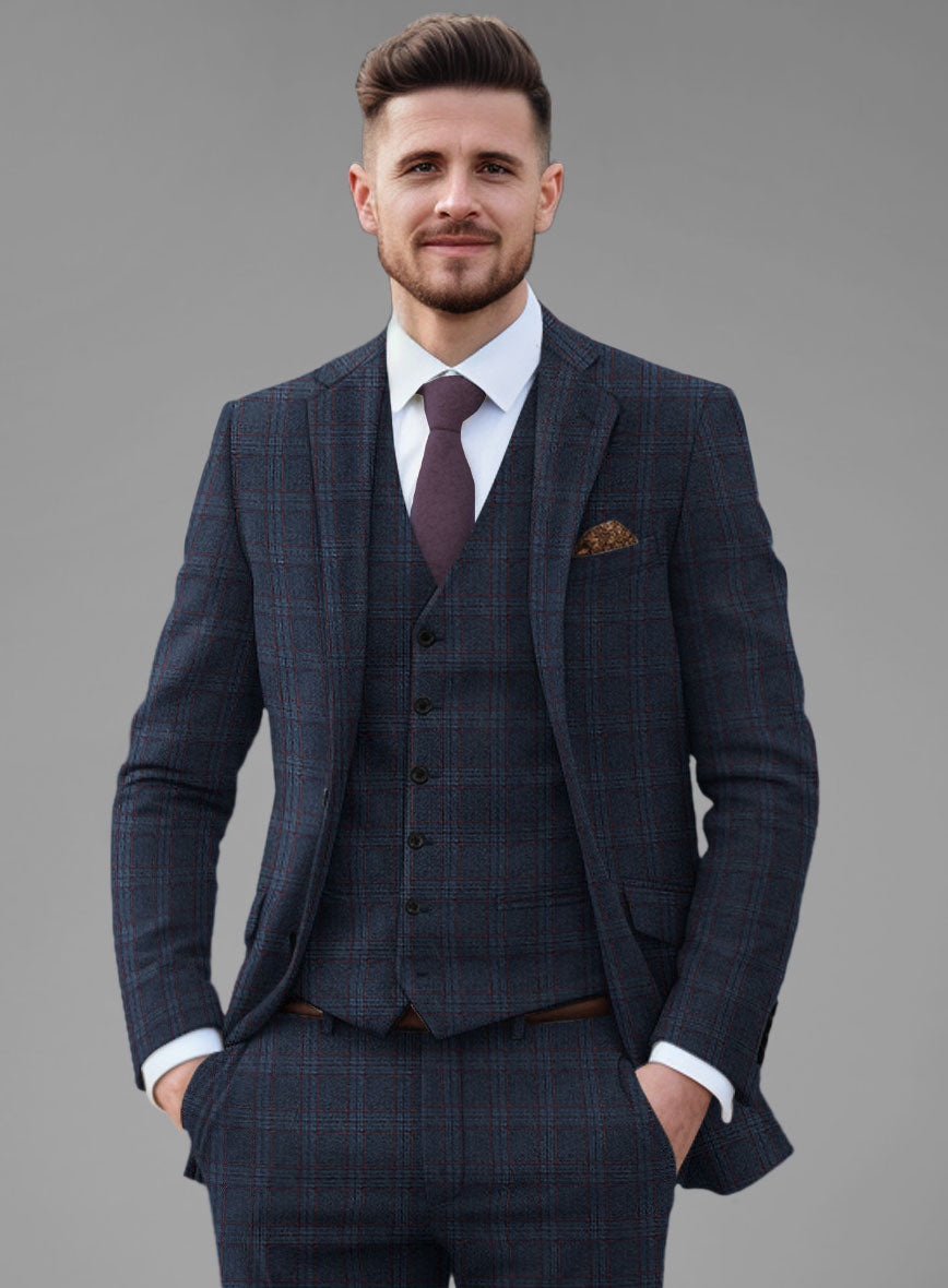Italian Atessia Check Tweed Suit - StudioSuits