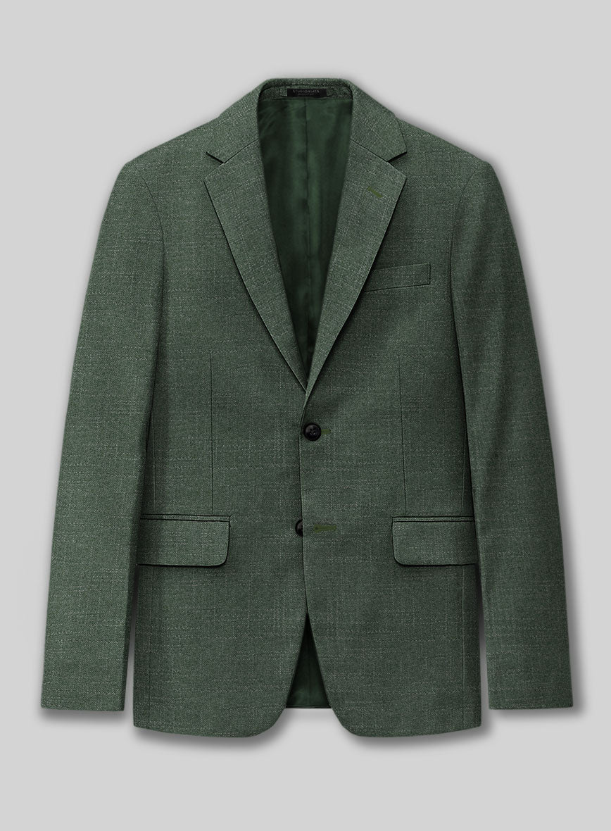 Italian Bamboo Green Jacket - StudioSuits