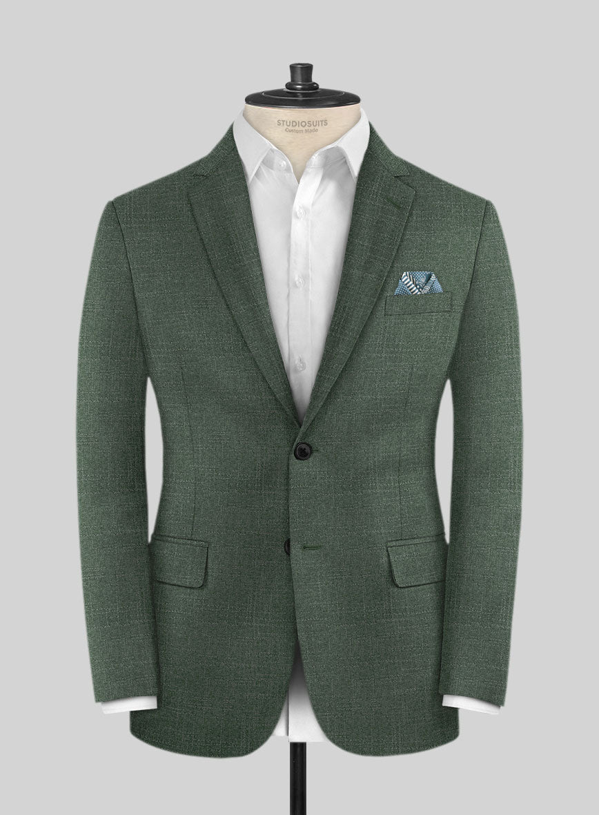 Italian Bamboo Green Jacket - StudioSuits