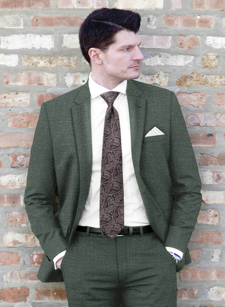 Italian Bamboo Green Jacket - StudioSuits