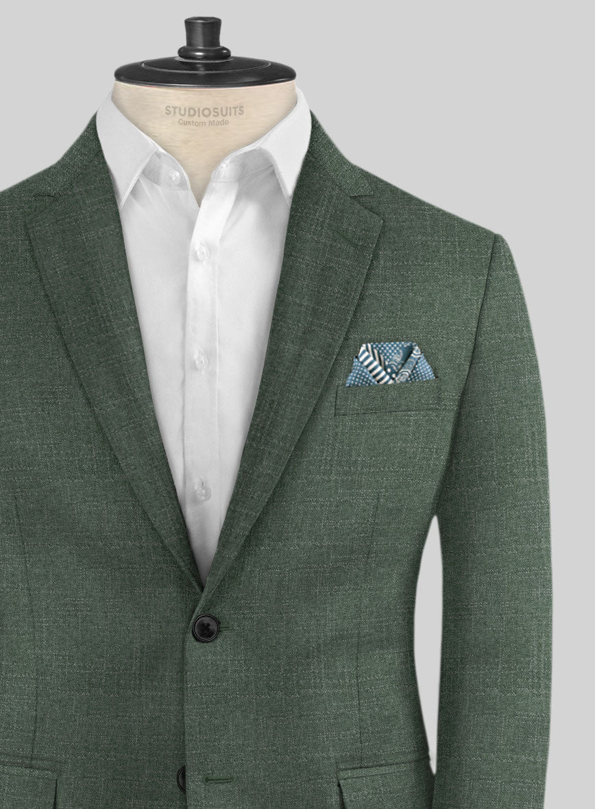 Italian Bamboo Green Jacket - StudioSuits