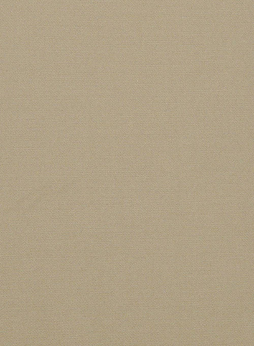 Italian Beige Cotton Stretch Jacket - StudioSuits