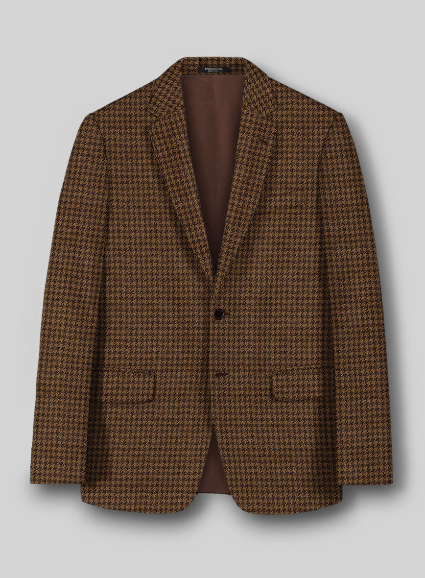 Italian Berote Houndstooth Tweed Jacket - StudioSuits