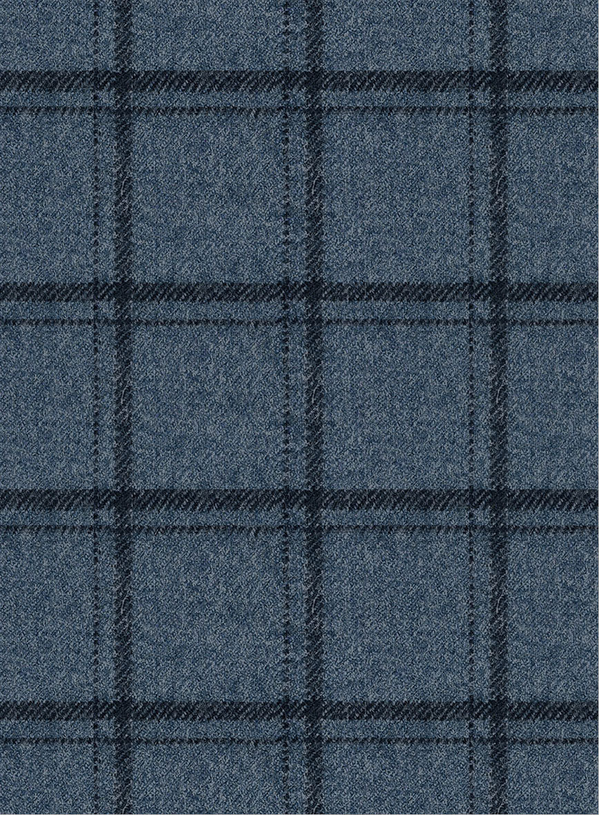 Italian Bluebourne Check Tweed Pants - StudioSuits