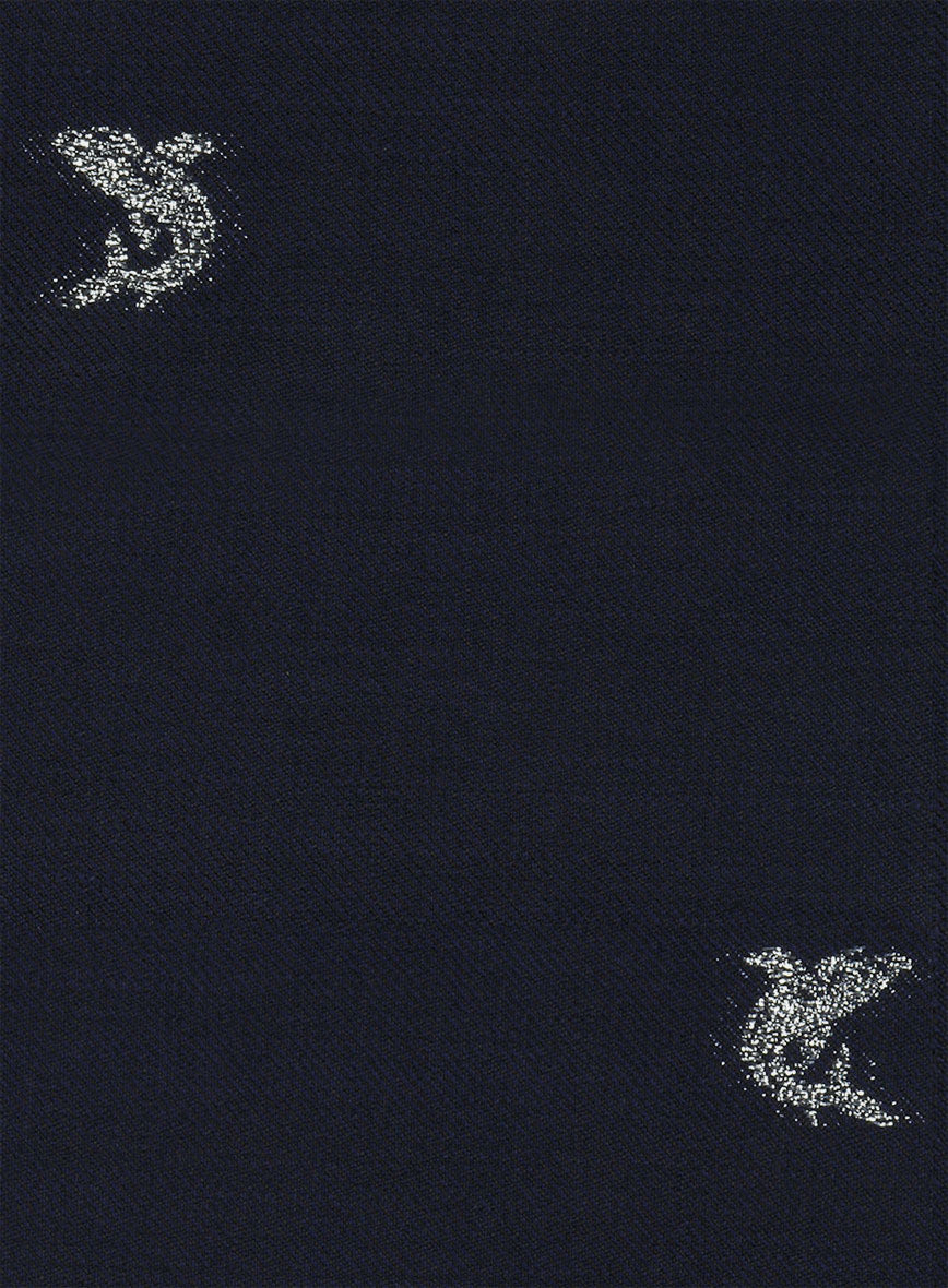 Italian Blue Fish Wool Jacket