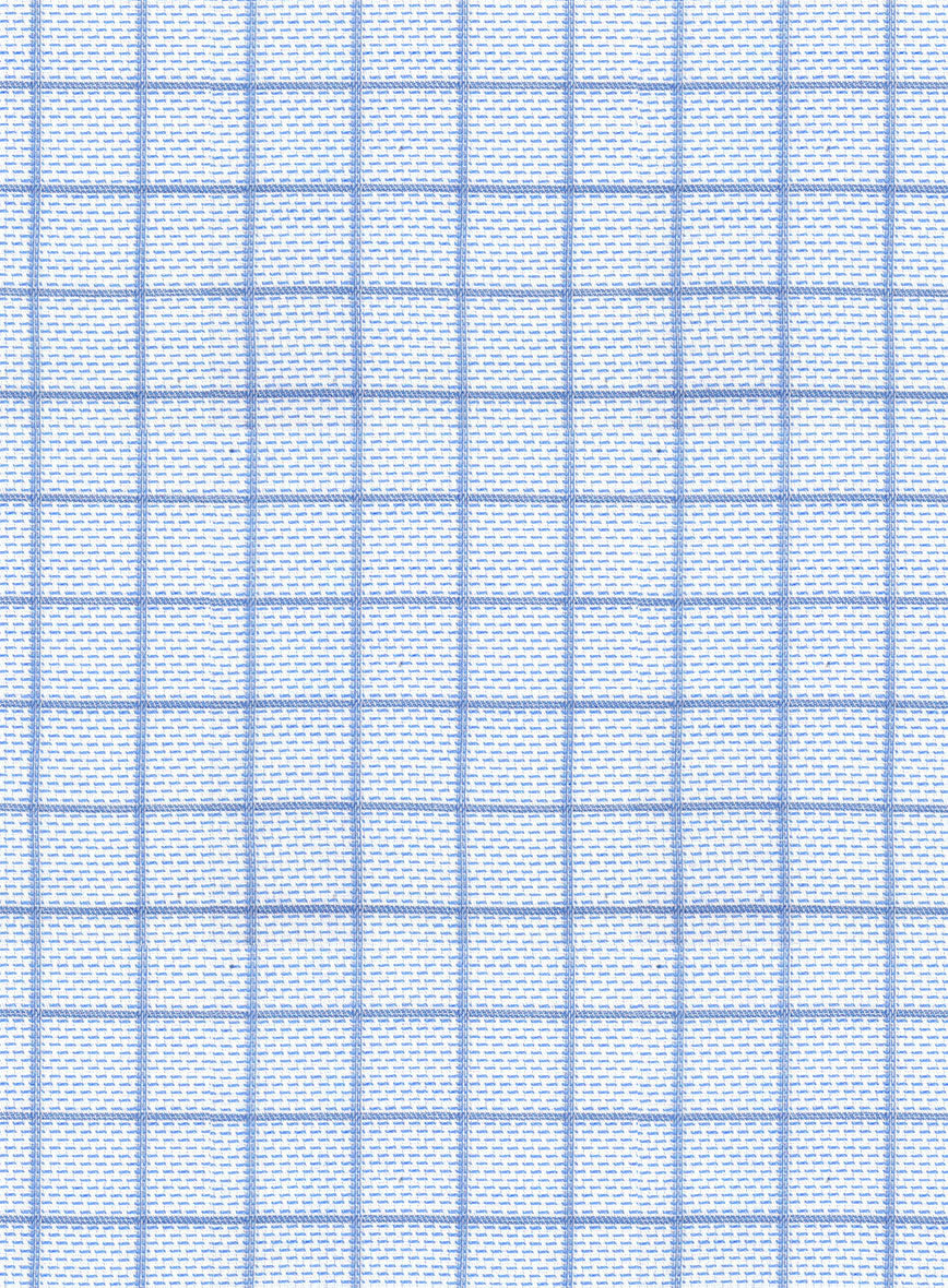 Italian Blueframe Check Shirt - StudioSuits