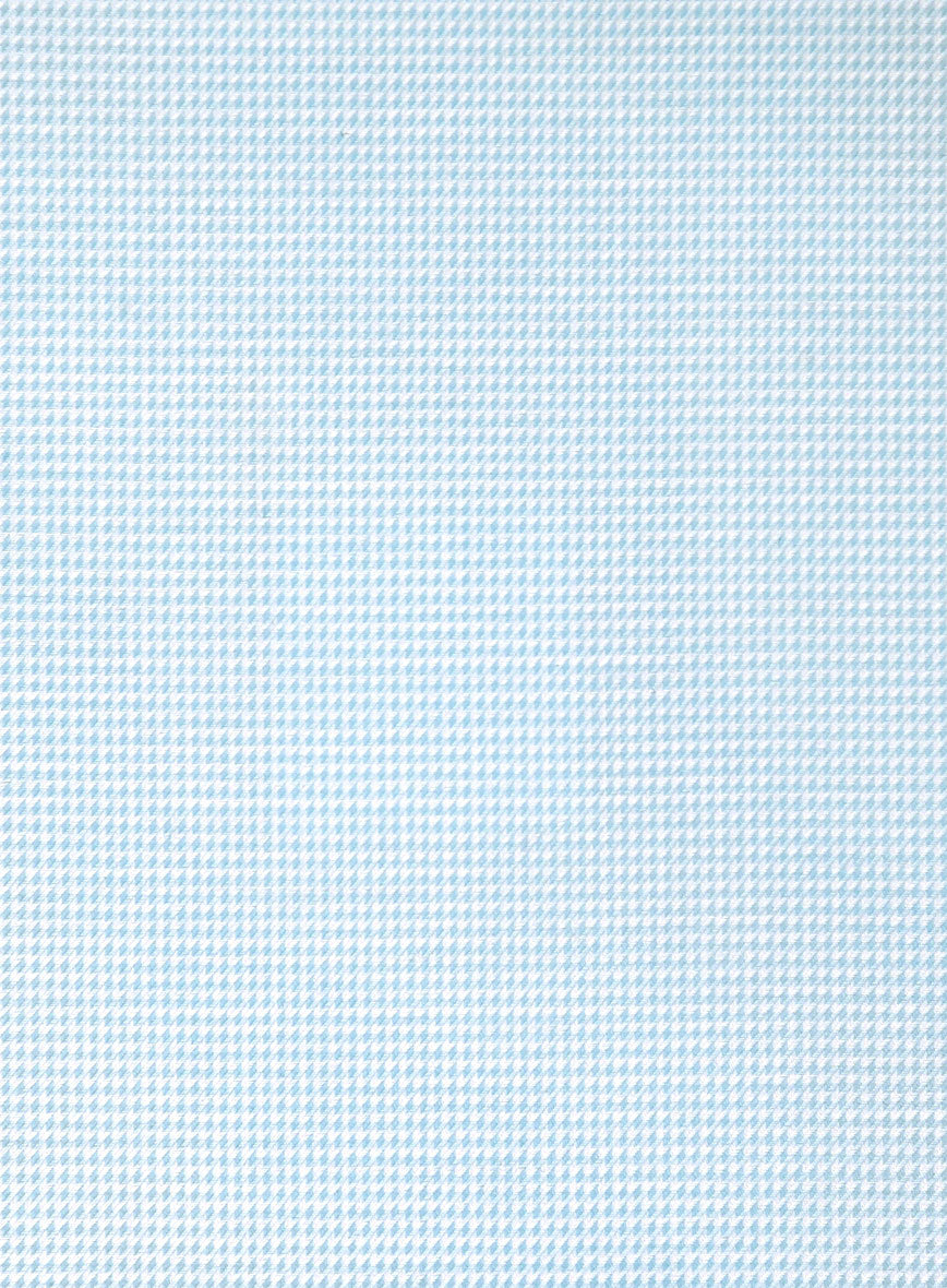 Italian Blue Nailhead Shirt - StudioSuits