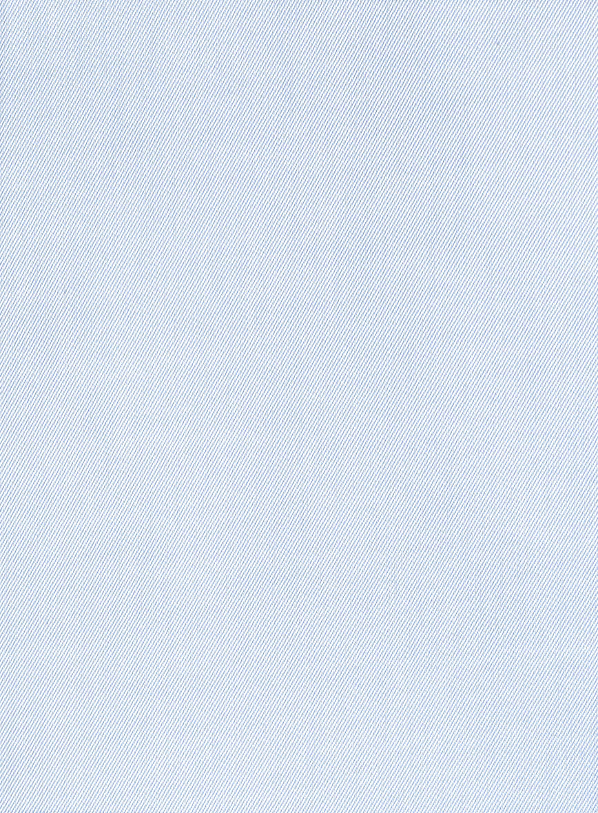 Italian Blue Twill Shirt - StudioSuits