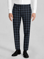 Italian Bluewood Check Tweed Pants - StudioSuits