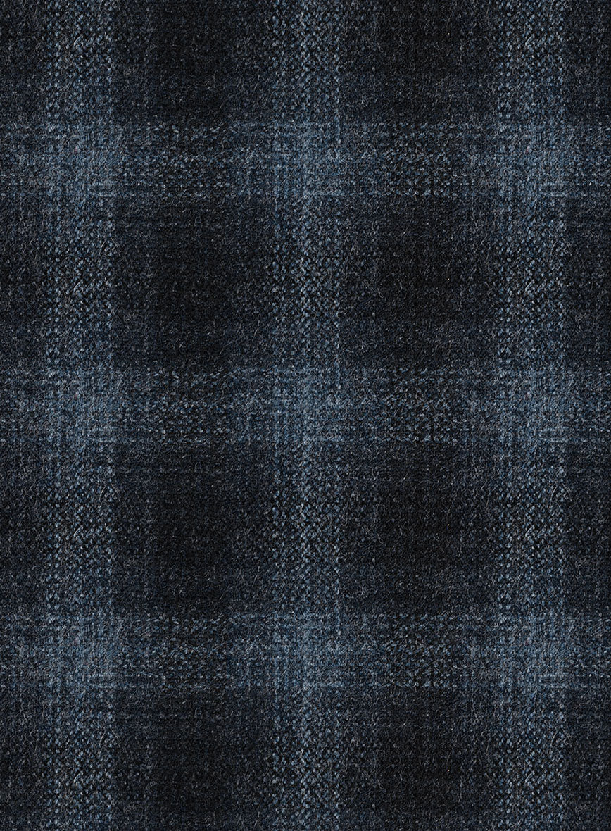 Italian Bluewood Check Tweed Pants - StudioSuits