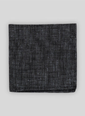 Italian Blu Linen Pocket Square - StudioSuits