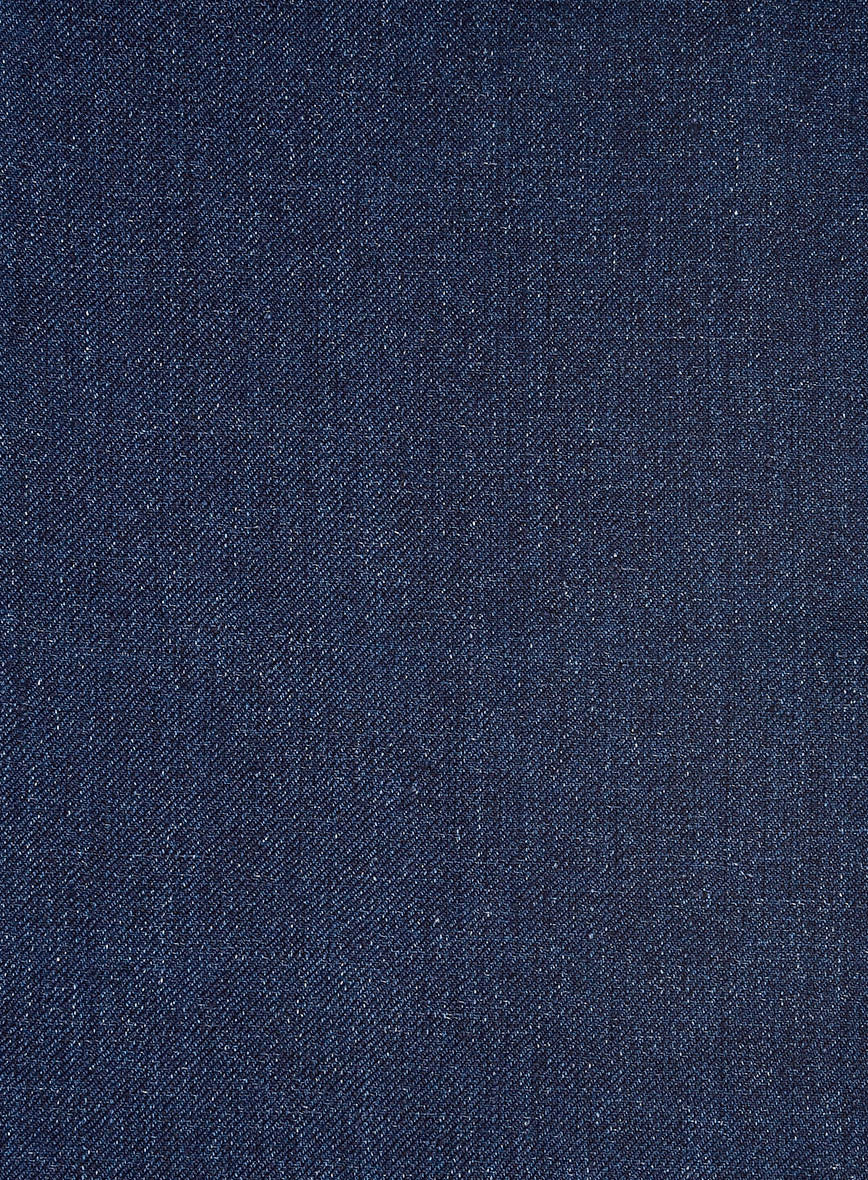 Italian Brandy Blue Linen Jacket - StudioSuits