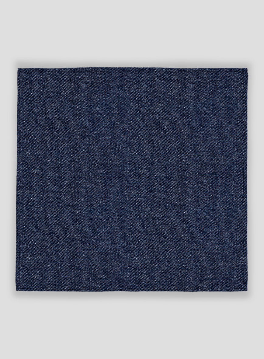 Italian Linen Pocket Square - Brandy Blue - StudioSuits