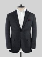 Italian Burta Blue Glen Flannel Suit - StudioSuits