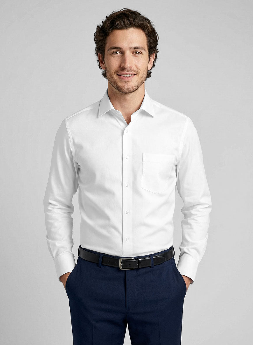 Italian Calvero Chalk Shirt - StudioSuits