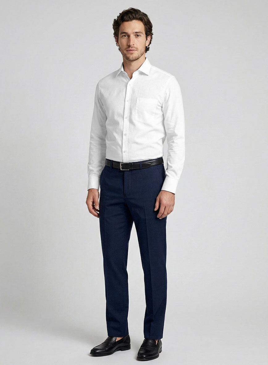 Italian Calvero Chalk Shirt - StudioSuits