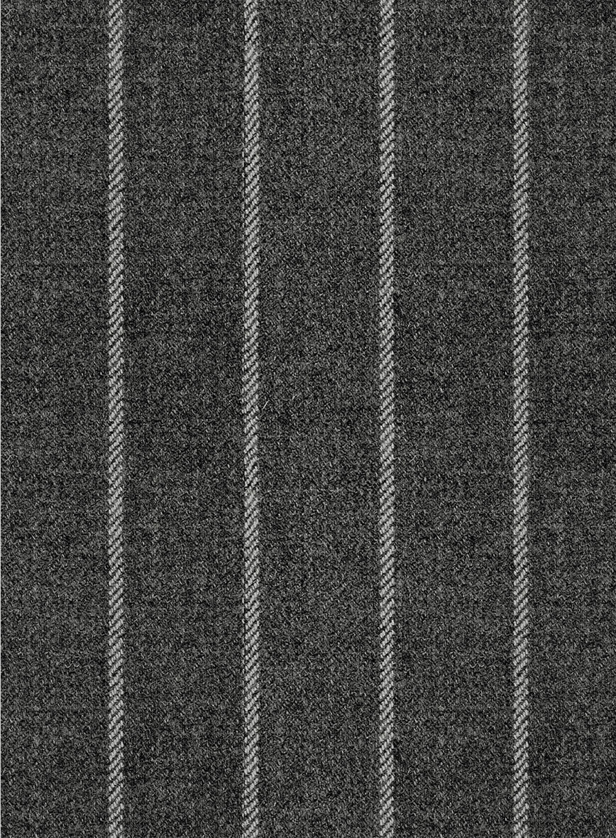 Italian Carbonridge Rope Stripe Tweed Pants - StudioSuits