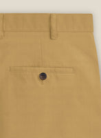 Italian Cider Brown Cotton Stretch Shorts - StudioSuits