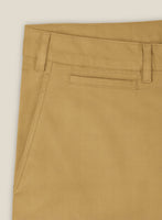Italian Cider Brown Cotton Stretch Shorts - StudioSuits