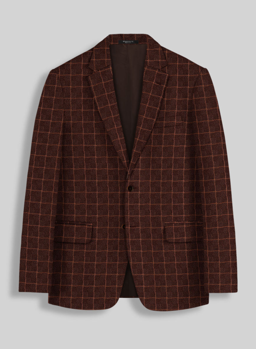 Italian Copperfield Check Tweed Jacket - StudioSuits