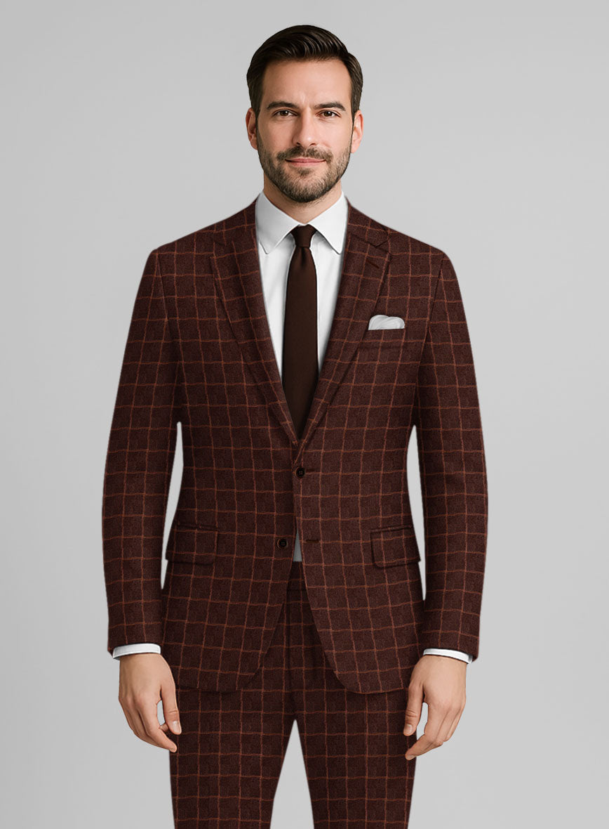 Italian Copperfield Check Tweed Jacket - StudioSuits