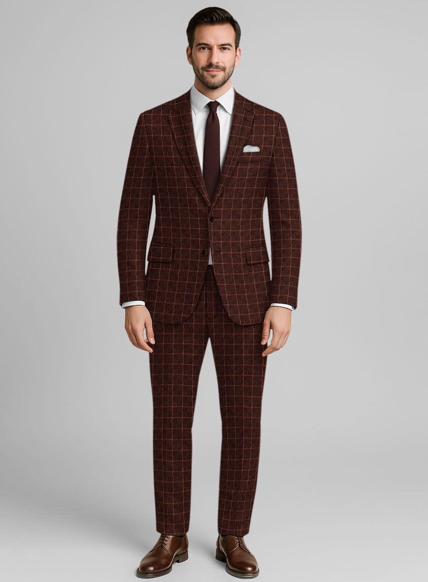 Italian Copperfield Check Tweed Suit - StudioSuits