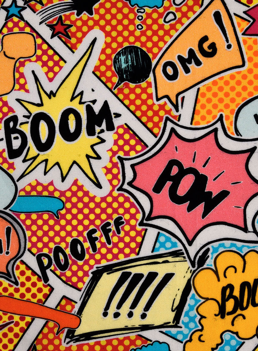 Italian Cotton Comic Boom Shirt - StudioSuits