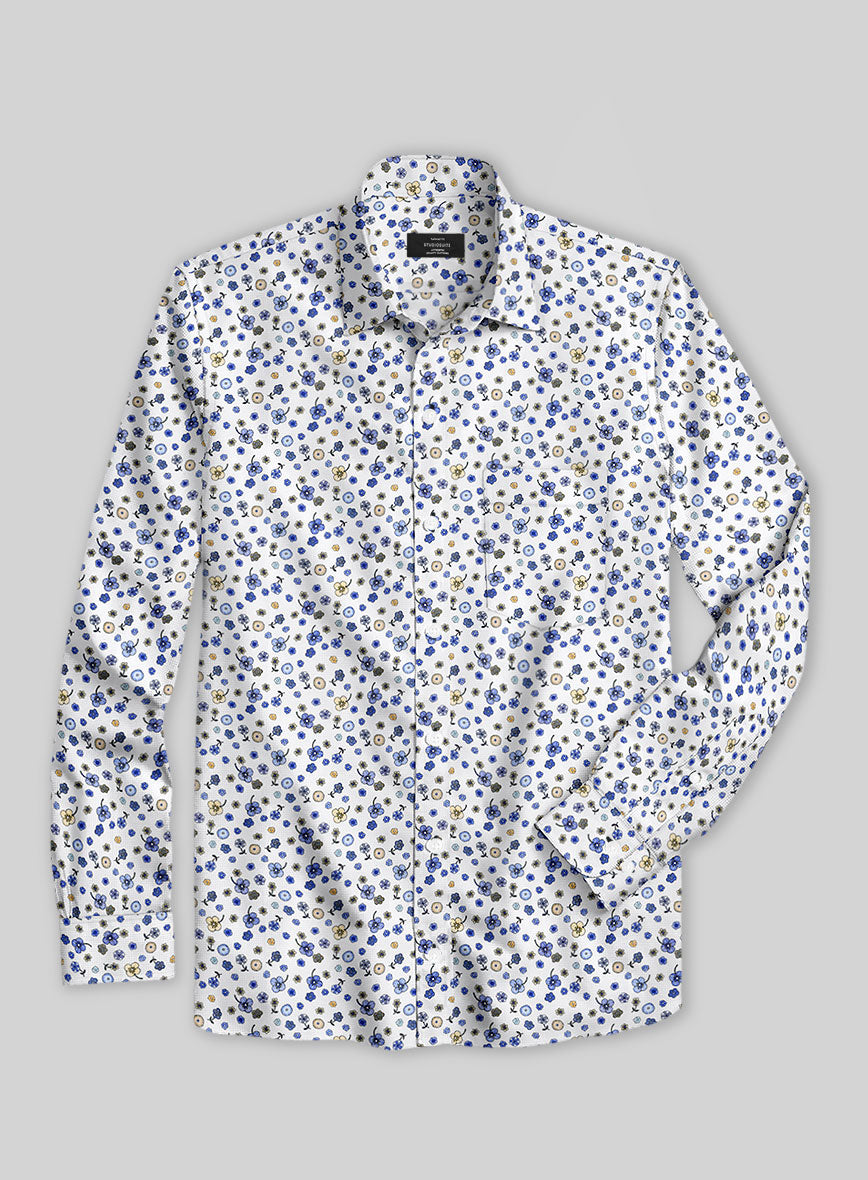 Italian Cotton Ditsy Shirt - StudioSuits