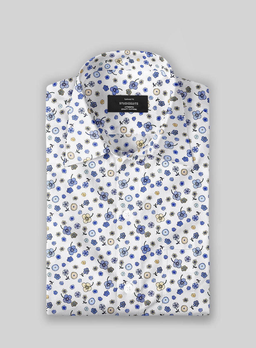 Italian Cotton Ditsy Shirt - StudioSuits