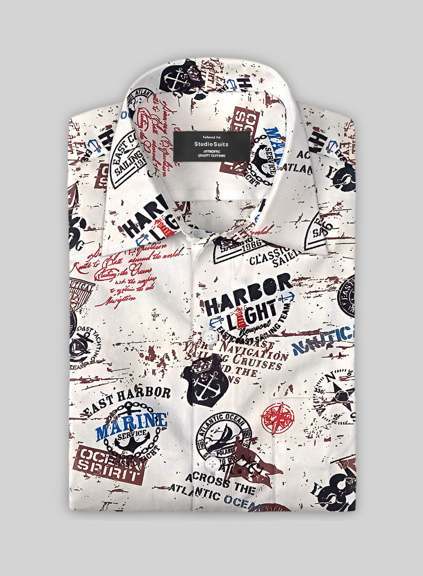 Italian Cotton Dockside Story Shirt - StudioSuits