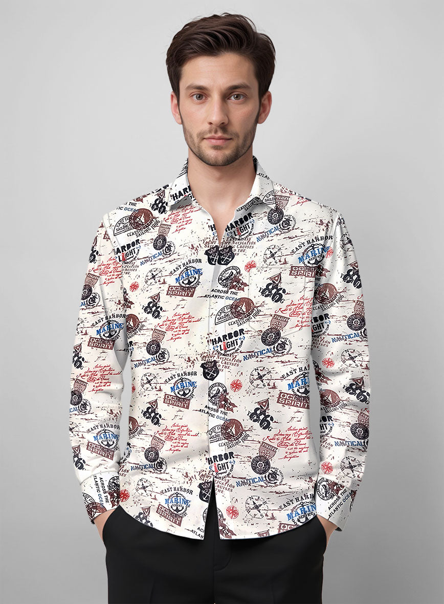 Italian Cotton Dockside Story Shirt - StudioSuits