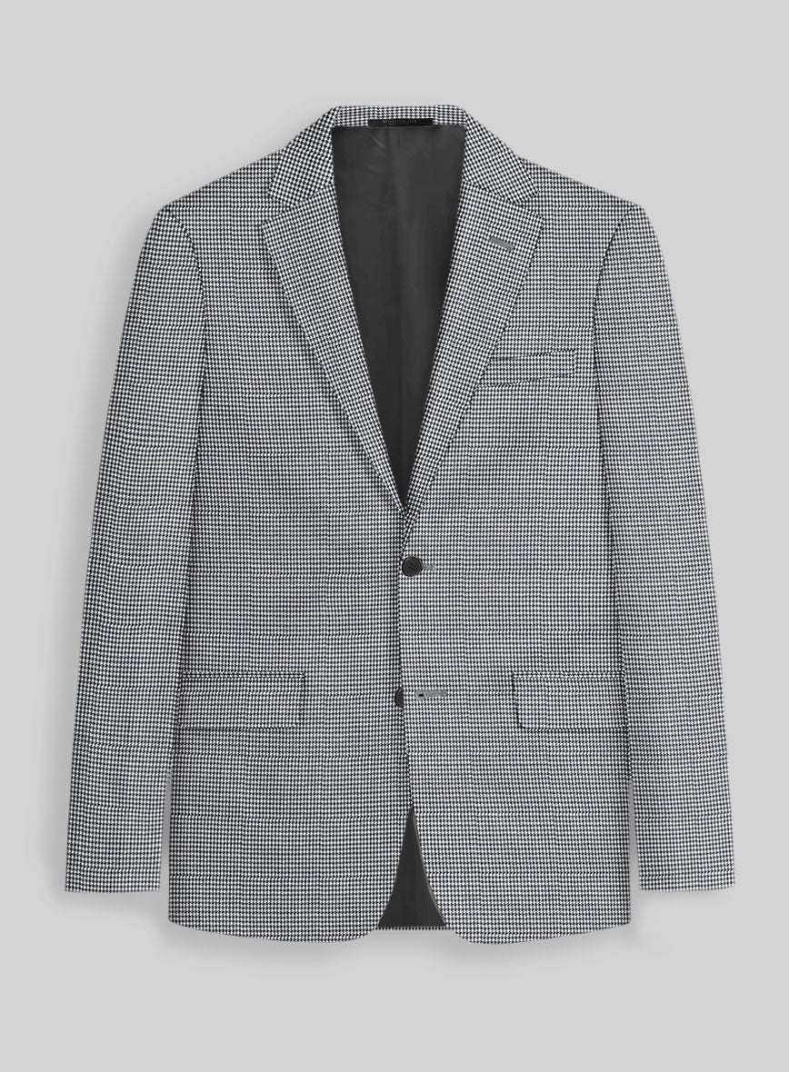 Italian Cotton Houndstooth Isla Jacket - StudioSuits