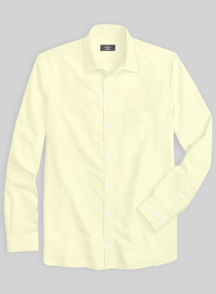Italian Cotton Lemon Shirt - StudioSuits