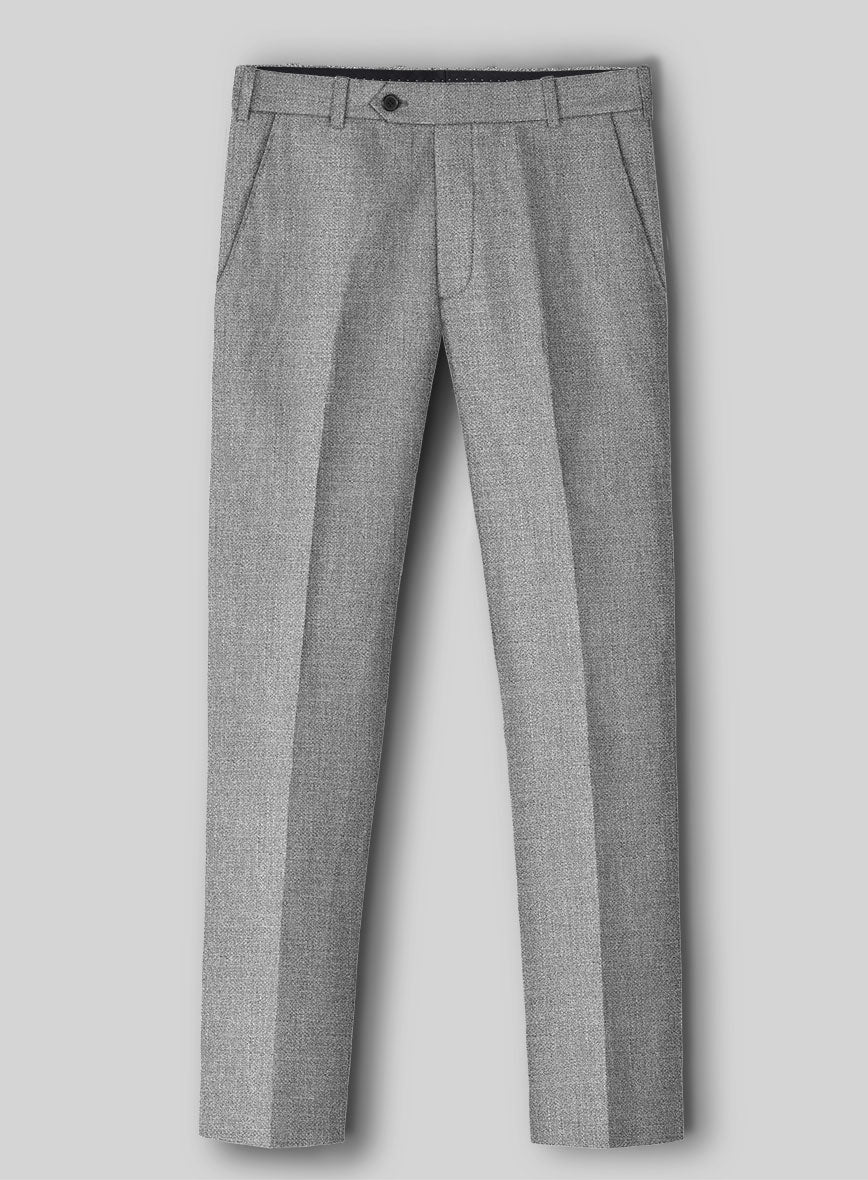 Italian Cotton Linen Hopsack Bartolo Pants - StudioSuits