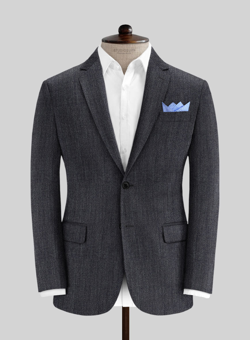 Italian Cotton Lycra Denim Blue Suit – StudioSuits